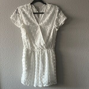 Elegant White Floral Romper